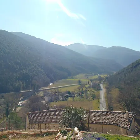 Se051 - Palazzo D'arcevia, Accogliente Trilocale Ristrutturato Daire Cerreto Grue